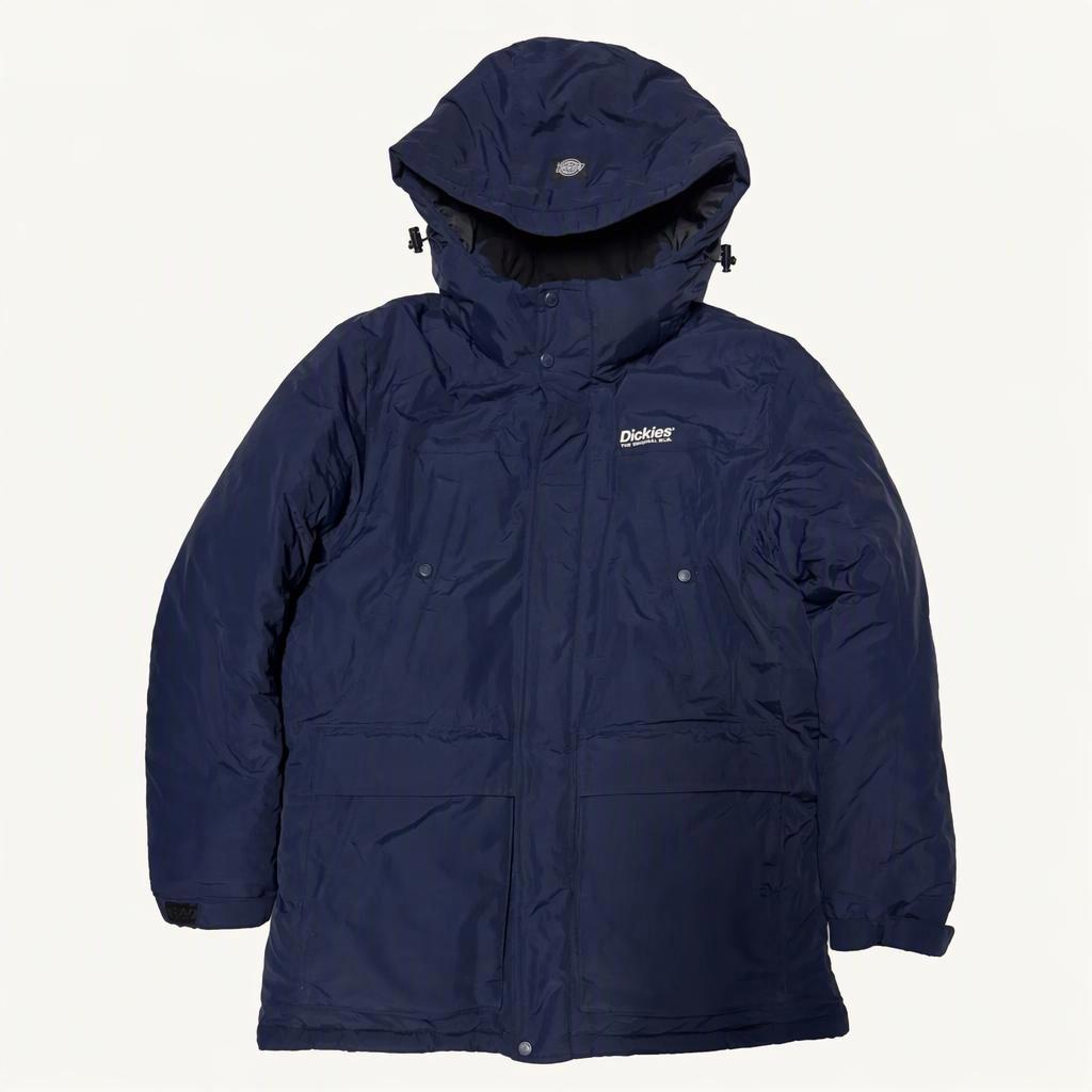 정품!! 디키즈 Dickies 올드스쿨 다운 후드 패딩 점퍼 L 네이비