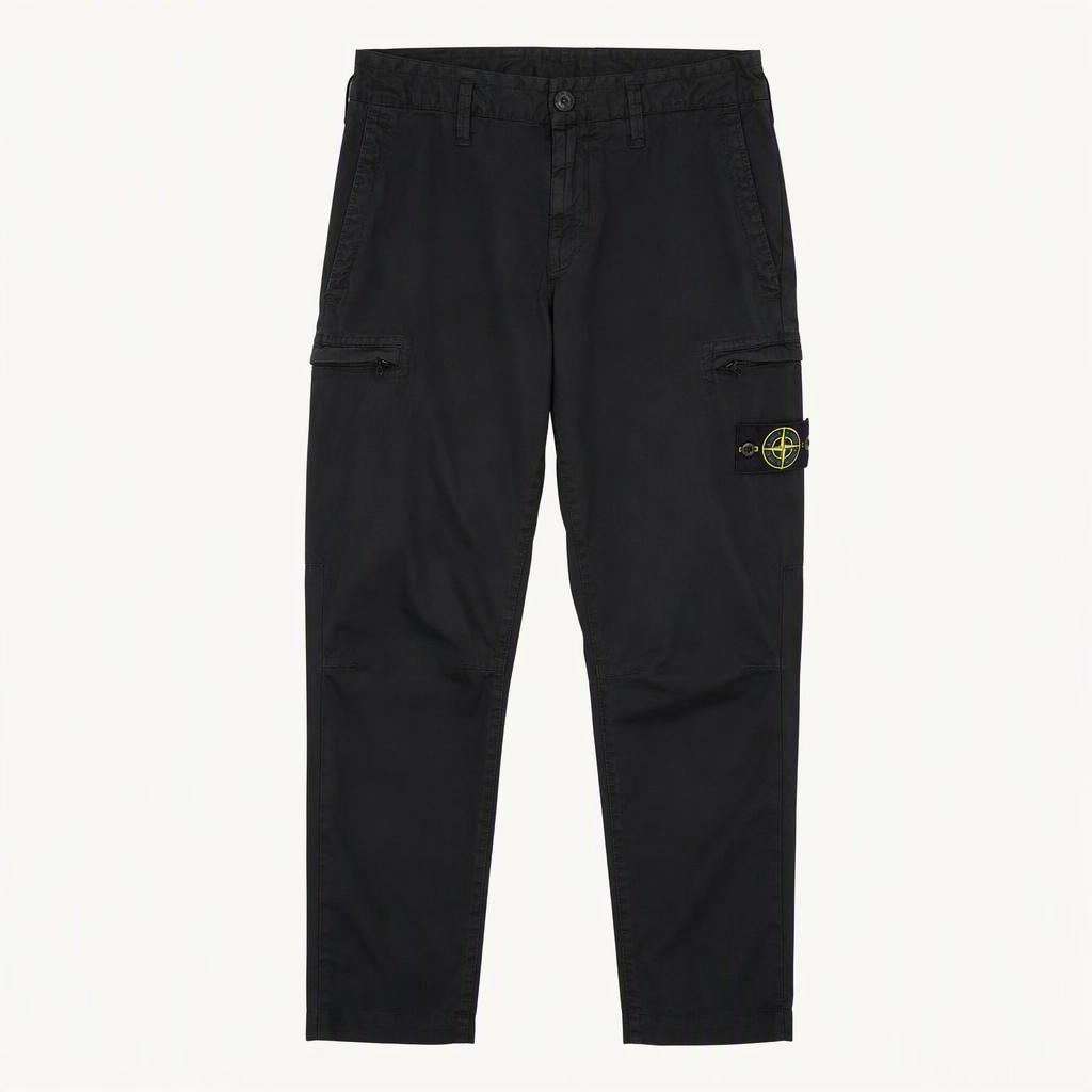 Stone Island 스톤아일랜드 블랙 와펜 카고 팬츠