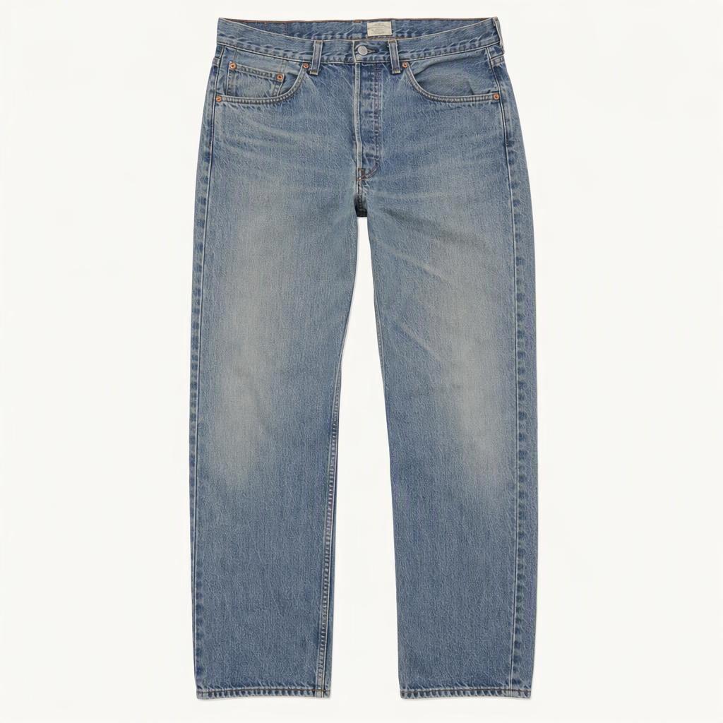CC987 34 리바이스 501 블랭크탭 00s 내추럴 페이딩 데님 팬츠 청바지