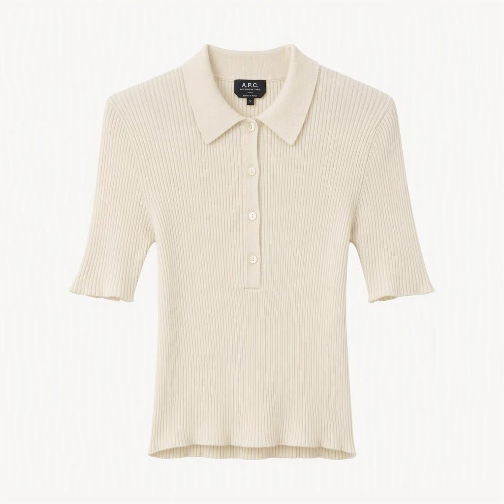 A.P.C. 아이보리 골지 니트 (현백코어룩)