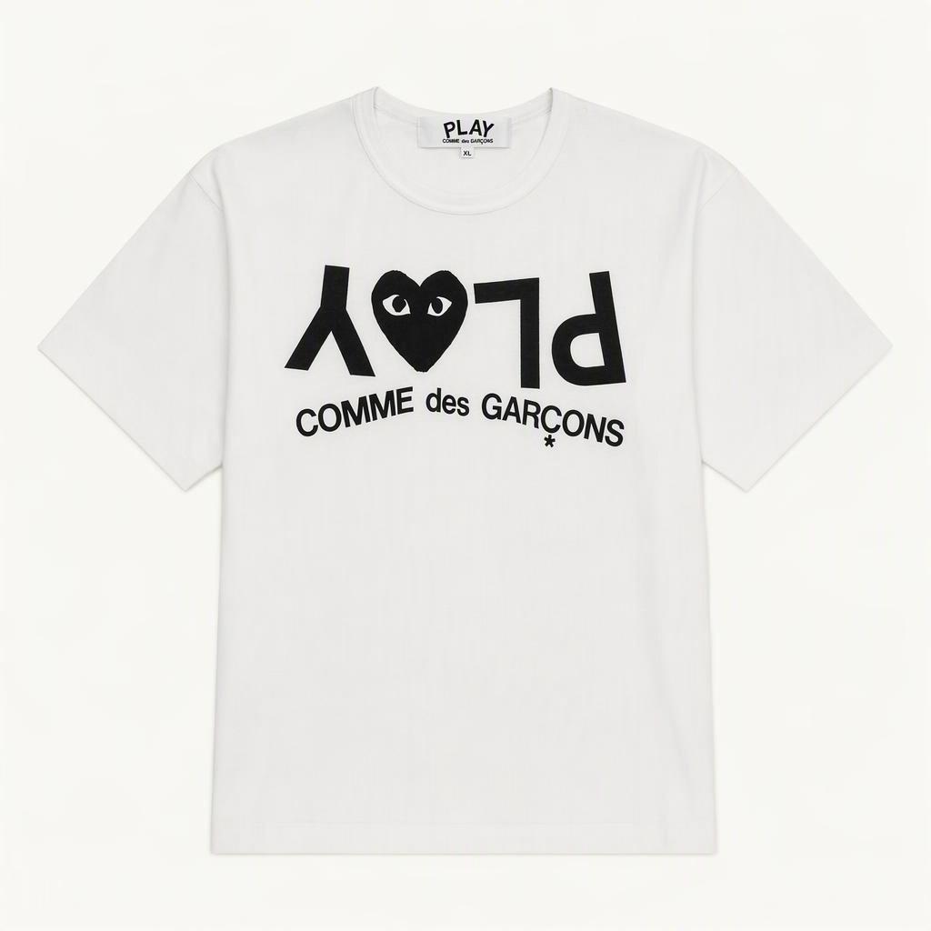 COMMEdesGARCONS 꼼데가르송 리버스로고 티셔츠