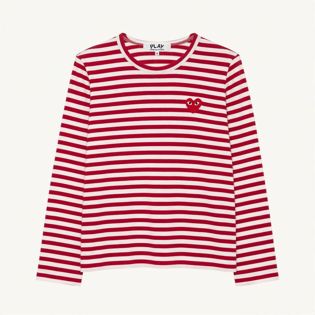COMMEdesGARCONS 꼼데가르송 레드와펜 레드컬러 단가라 보더티