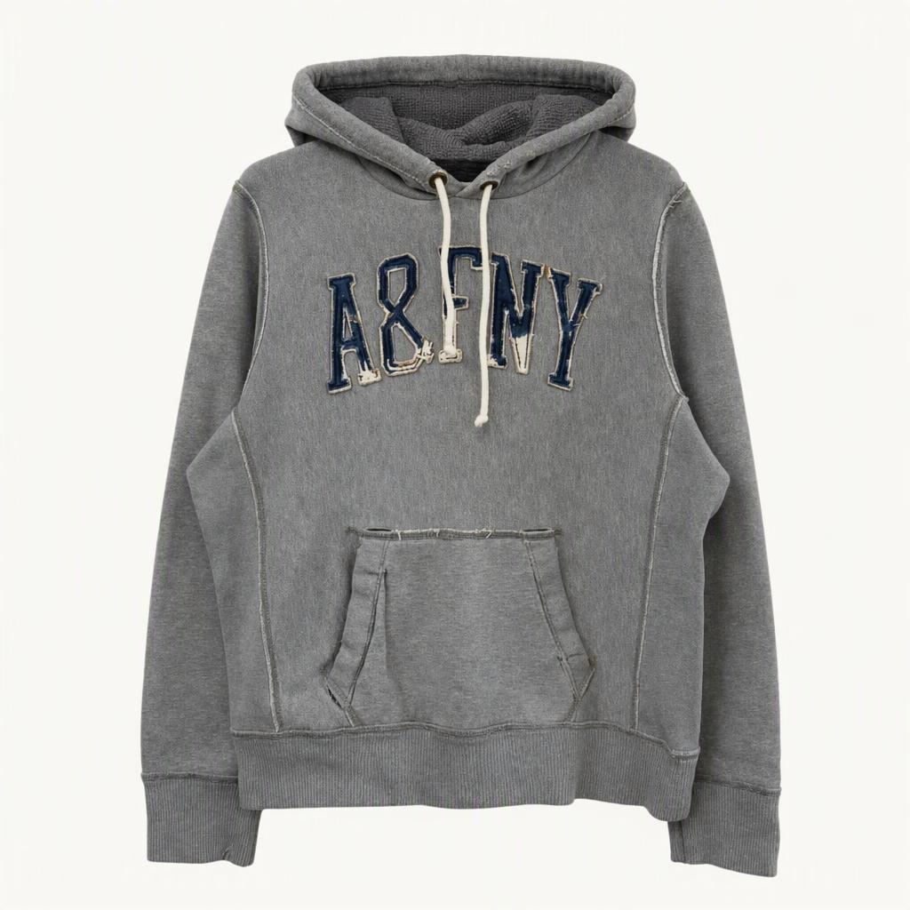 아베크롬비 아치로고 그레이 후드티