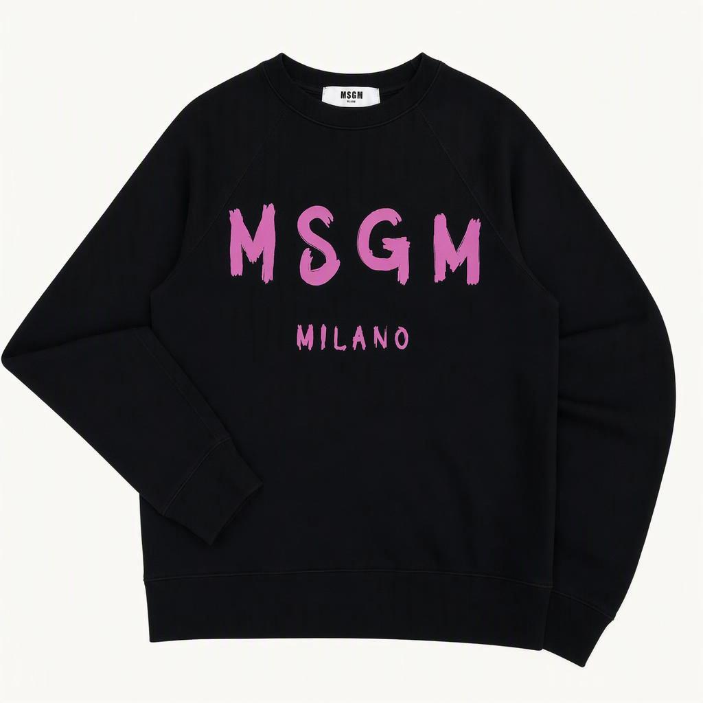 MSGM 21FW 브러쉬드 밀라노 로고 맨투맨 XS