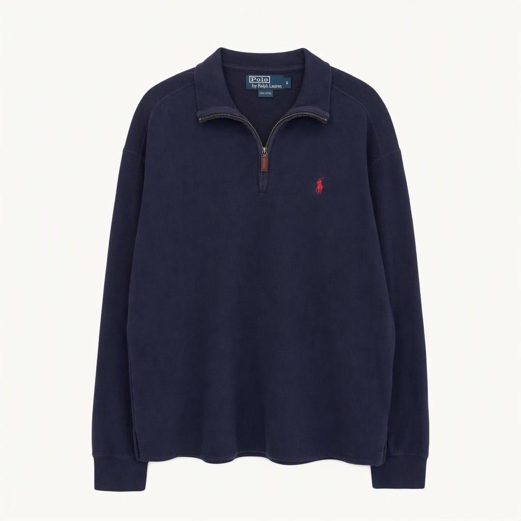 Polo 폴로 랄프로렌 네이비컬러 코튼 니트 하프집업