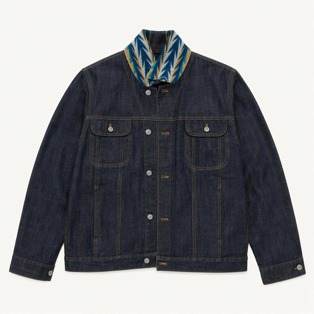 Pendleton 펜들턴 선셋 패스 울 패널 데님 트러커 자켓 M