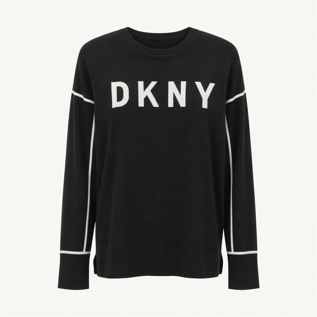 DKNY 여성라운드니트티 블랙 100 영구제