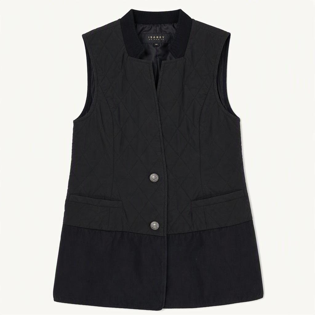ISABEY de PARIS 퀼팅 조끼 55