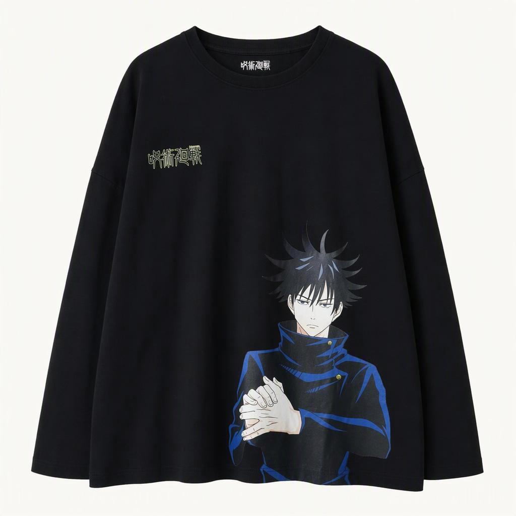 (XL-2XL) 브랜드빈티지 긴팔티셔츠 주술회전 후시구로-H40238