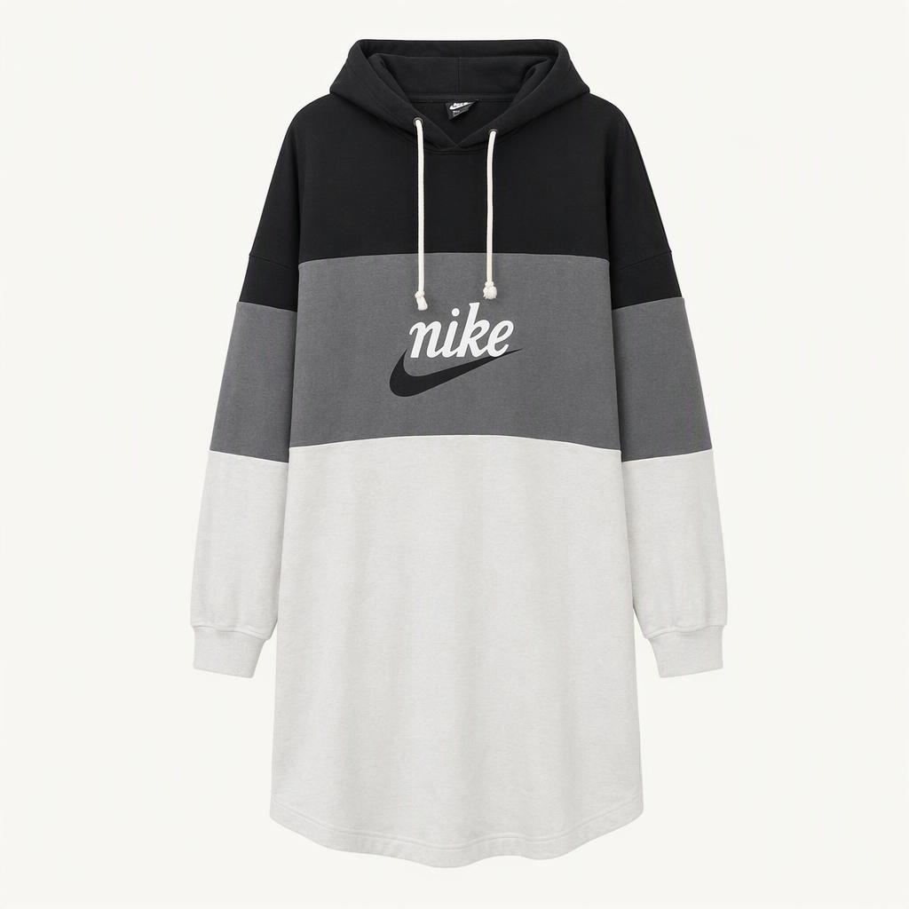 L,100,크게나옴 )) NIKE 나이키 프렌치테리 후드 원피스 ! 디자인,핏 예뻐요~