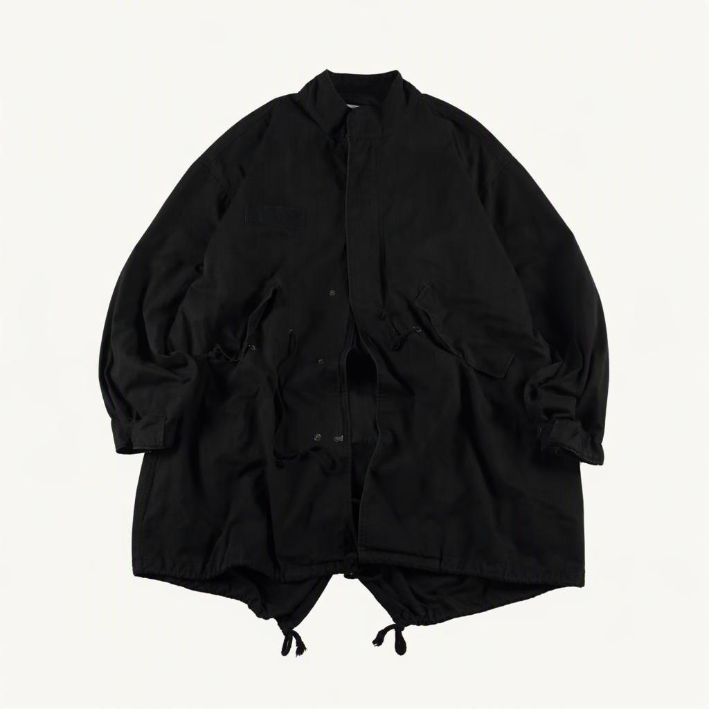 트레블 m-65 피쉬테일 야상 자켓 블랙  (XL)