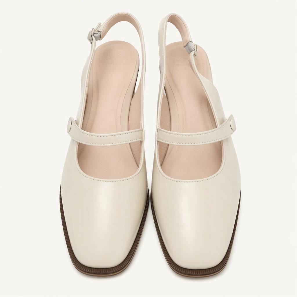 SAERA COMFORT LAB 아이보리 메리제인  슬링백