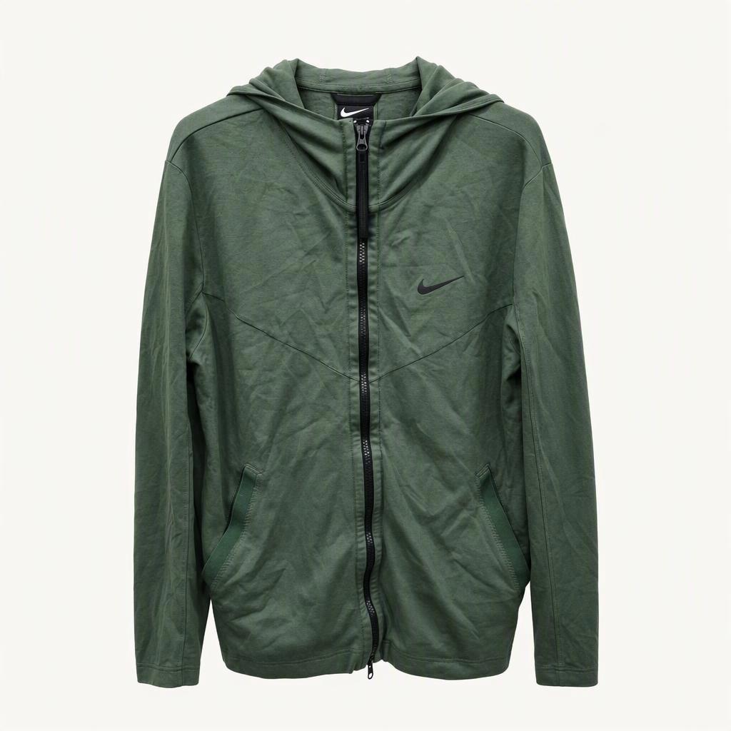M,95,넉넉핏 )) NIKE 나이키 그린&블랙 로고 후드집업 ! 