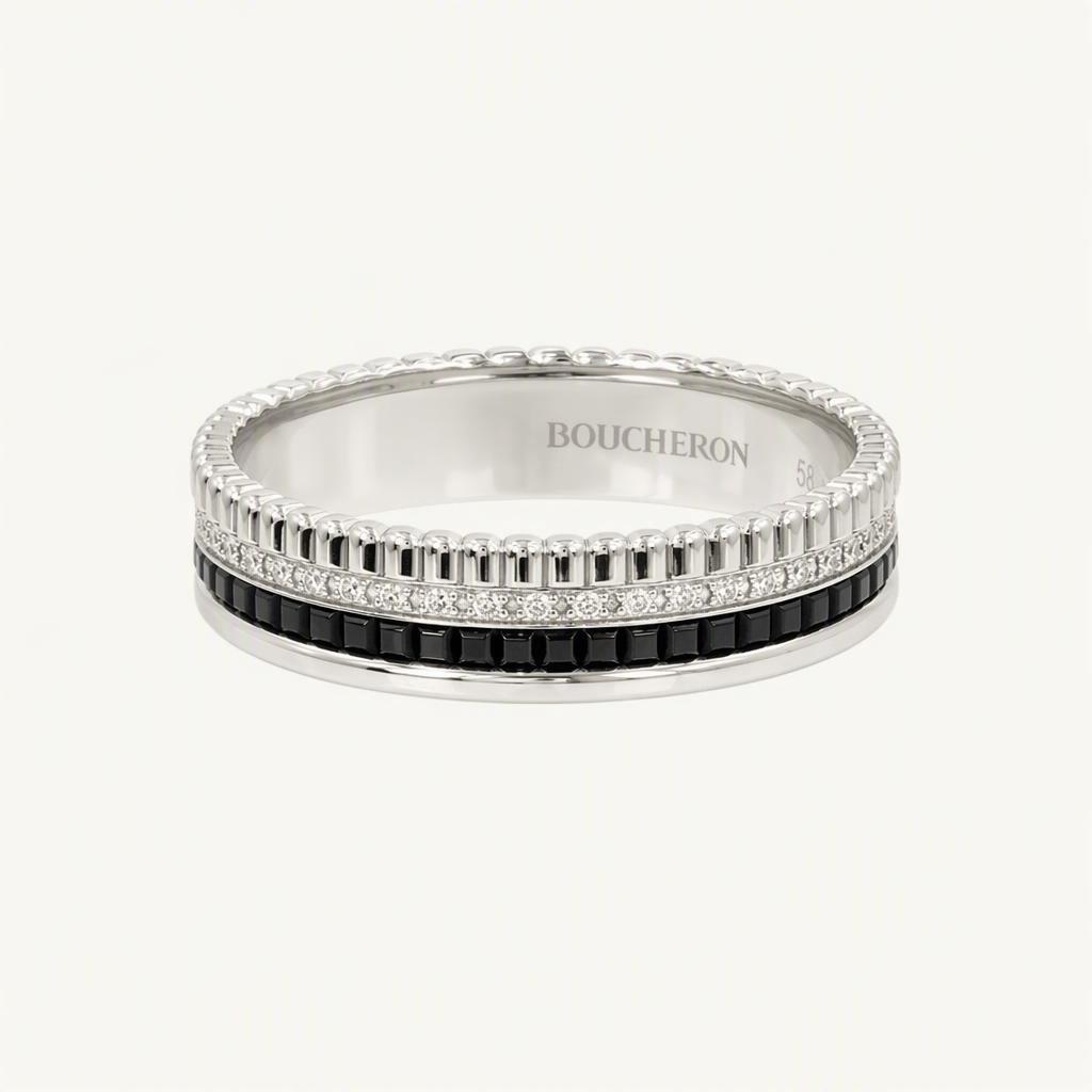 부쉐론 콰트로 블랙 에디션 XS 반지 59호 JRG03511 5722