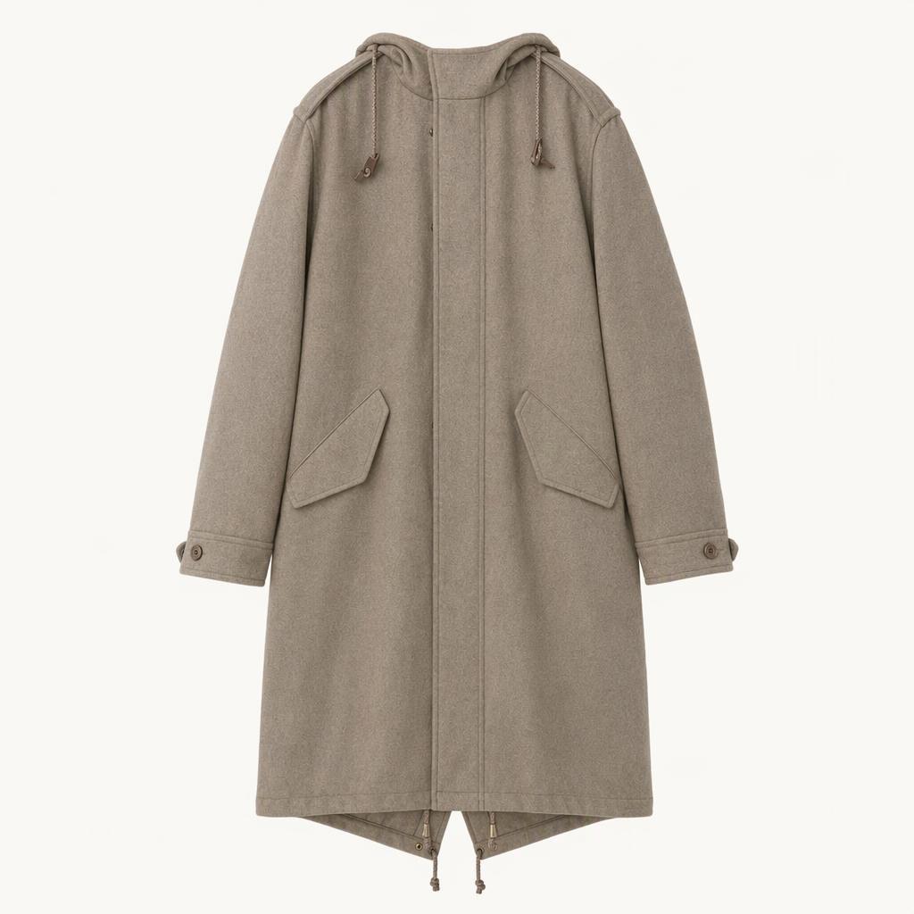 아페쎄 (A.P.C.) 수잔콜러 울 후드 파카 코트 베이지