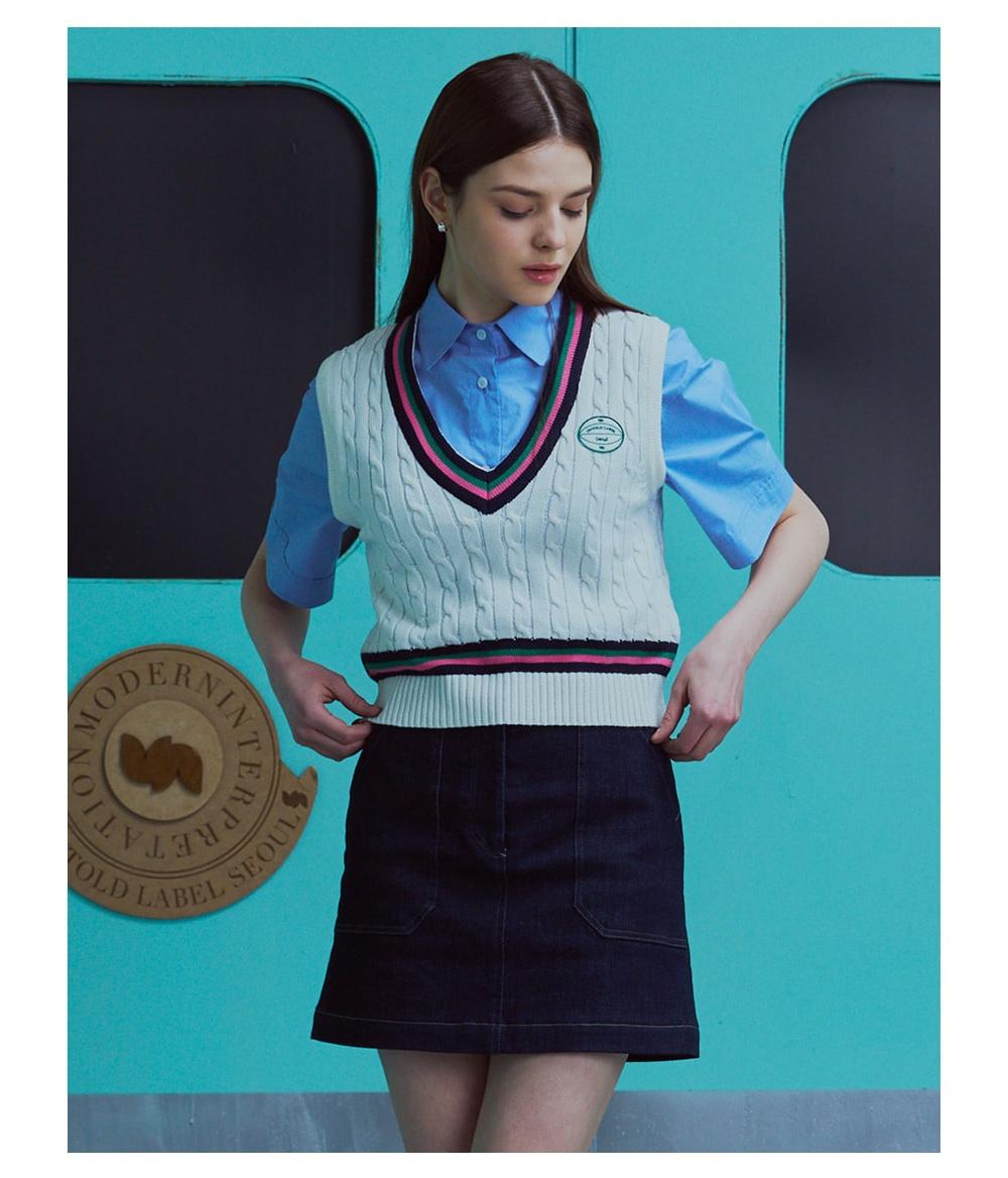 언톨드레이블 니트조끼 9