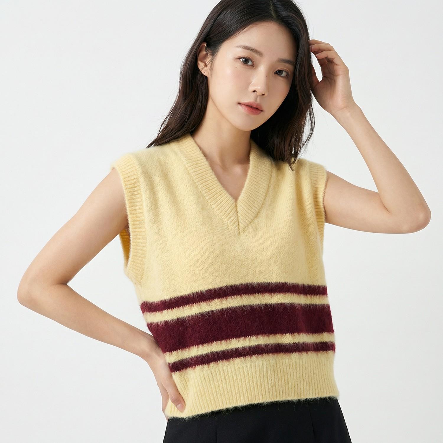 문선 니트조끼 1