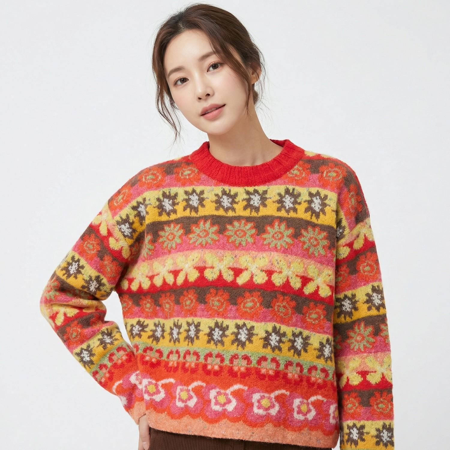 오일릴리 라운드니트 1