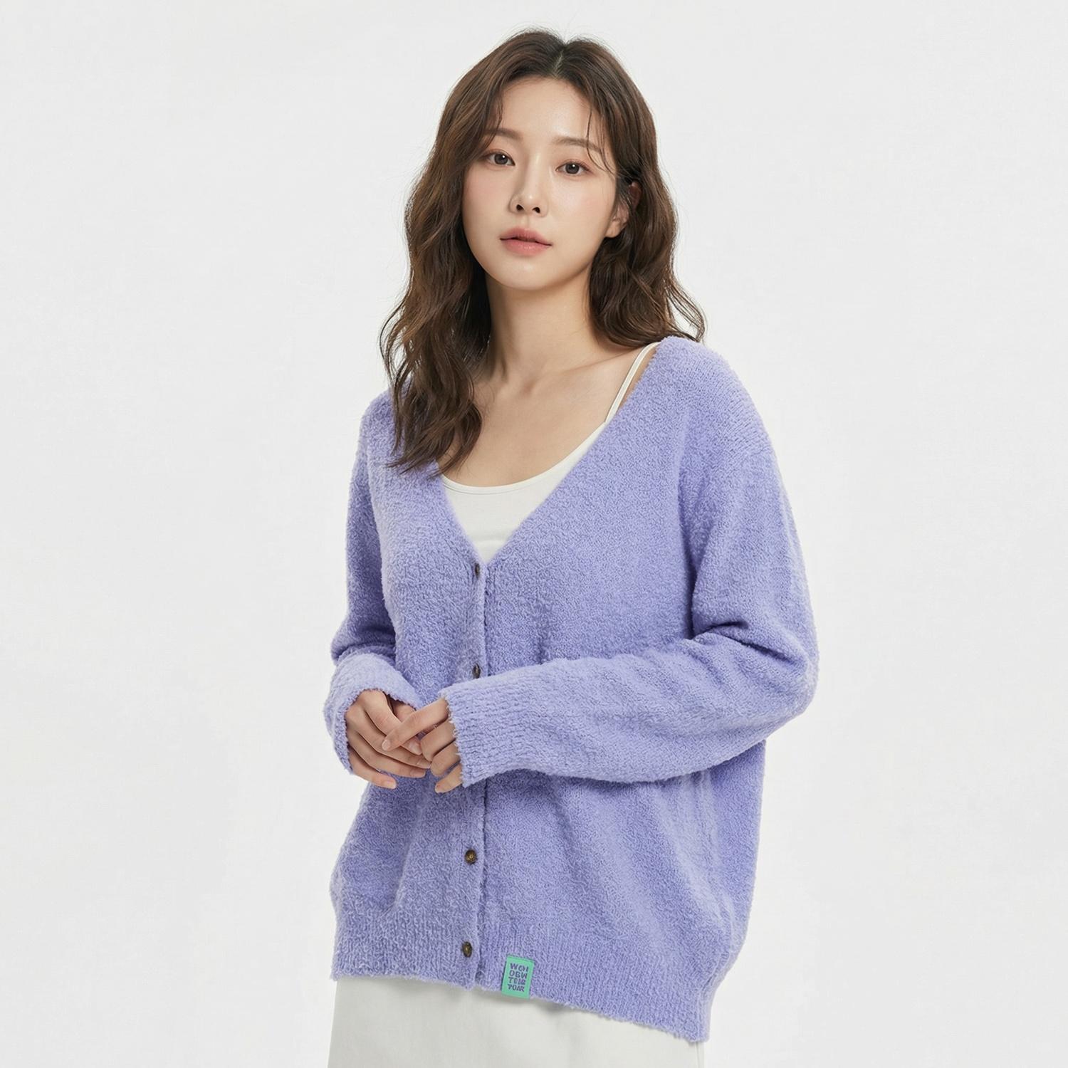 원더비지터 브이넥카디건 1