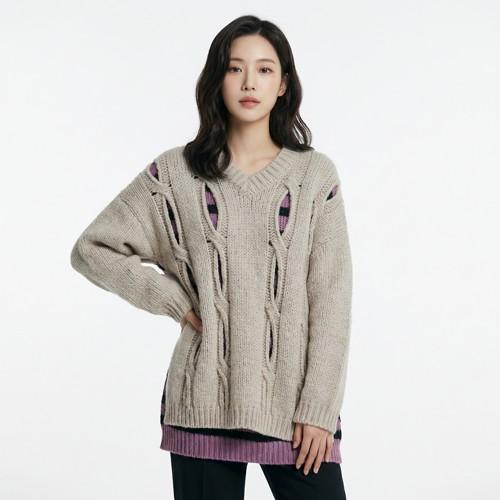 더오픈프로덕트 브이넥니트