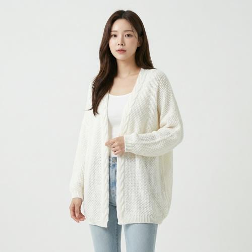 온앤온 숄카디건