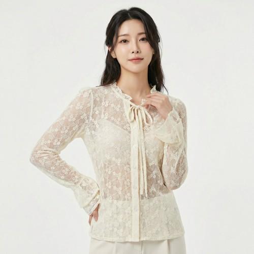 던드롭 블라우스