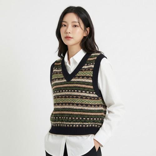 유라고 니트조끼