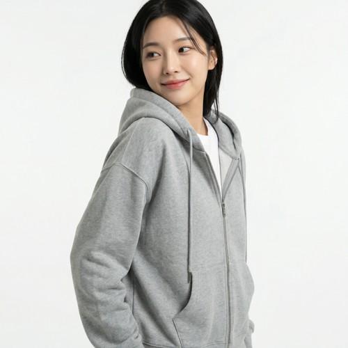 멜란지 마스터 후드집업
