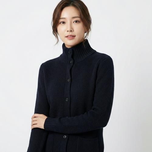 띠어리 칼라카디건