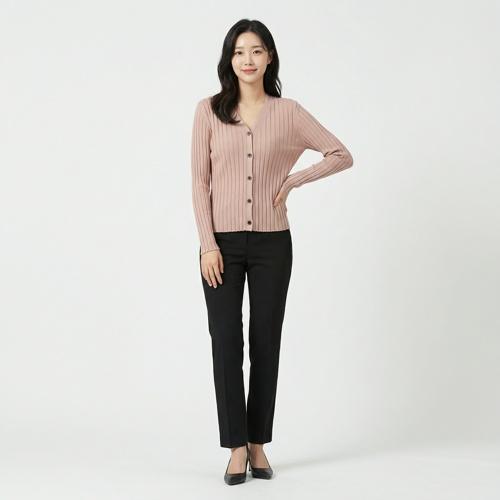 유메르 브이넥카디건