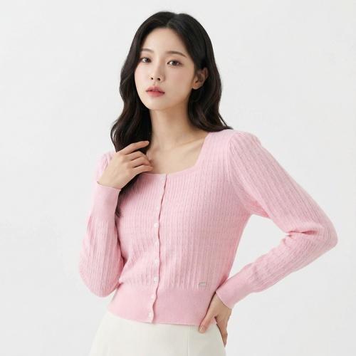 바닐라니트 라운드카디건