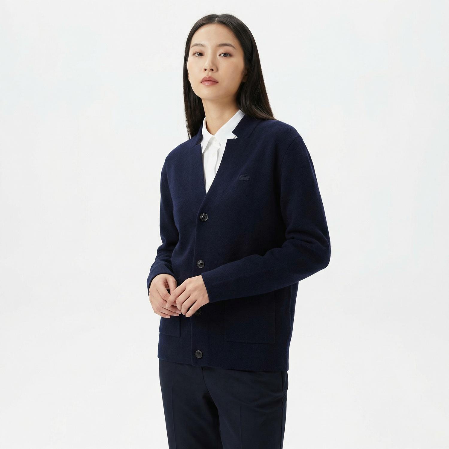 라코스테 브이넥카디건 1