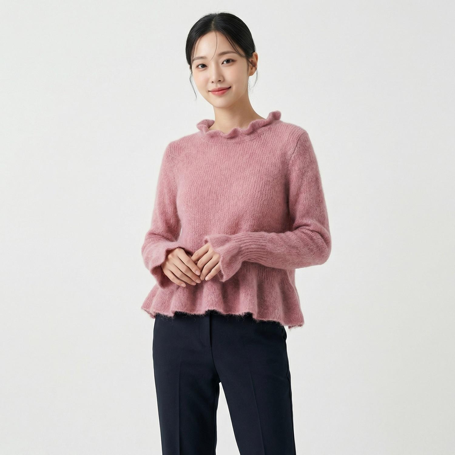 자라 라운드니트 1