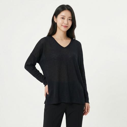 디케이엔와이 브이넥니트