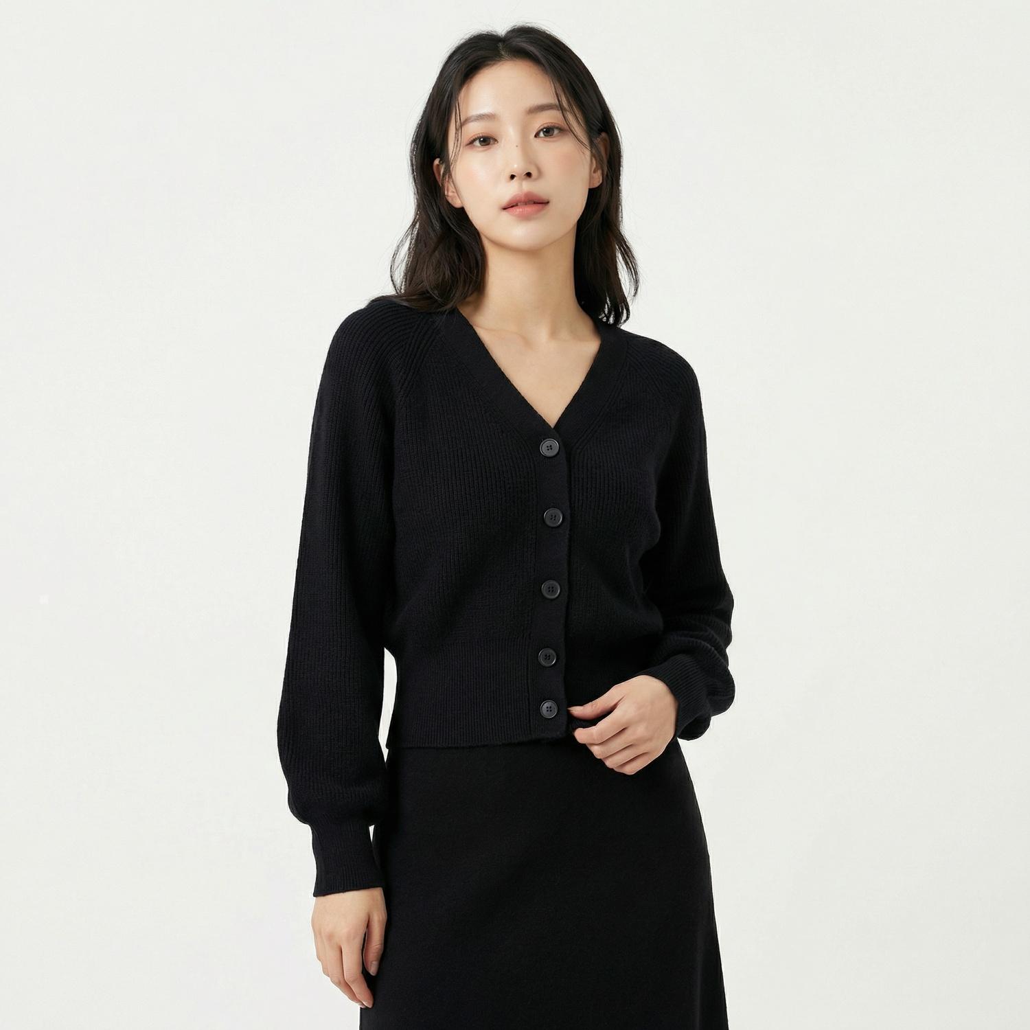 니주르 브이넥카디건 1
