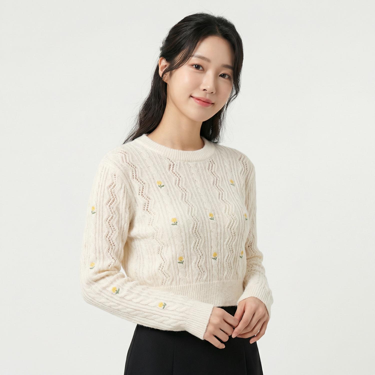 자라 라운드니트 1
