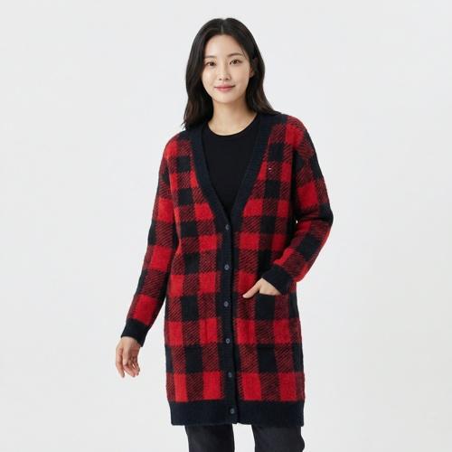 타미힐피거 브이넥카디건