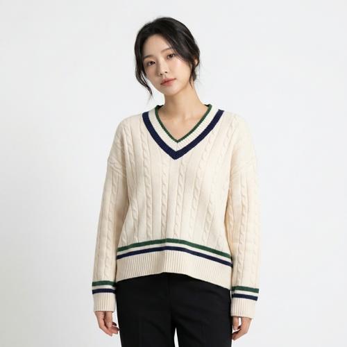 브렌다브렌든 브이넥니트