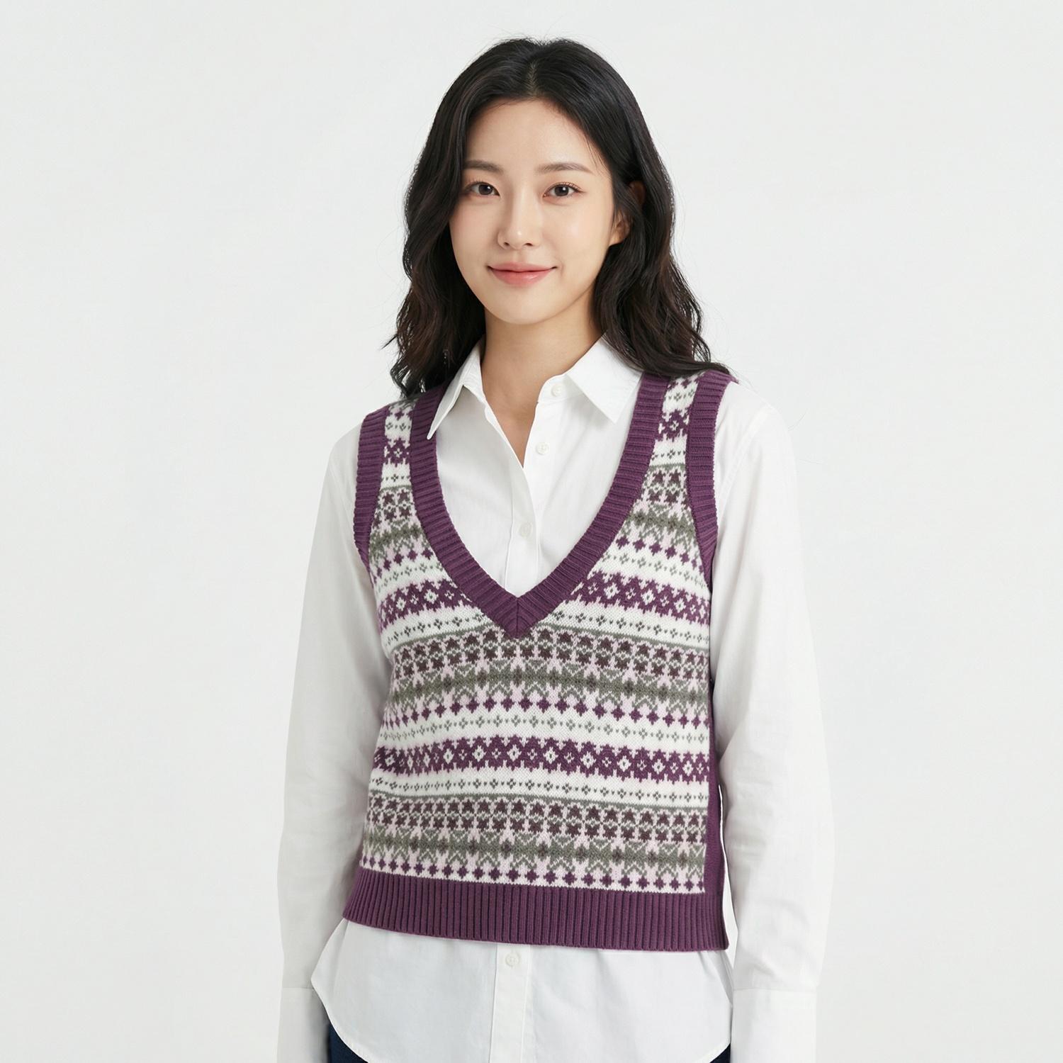힐피거 데님 니트조끼 1