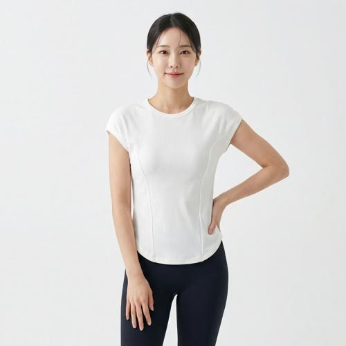레이스 반팔티셔츠