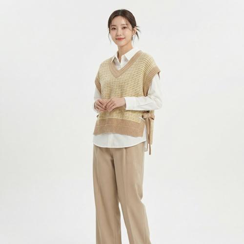 써스데이아일랜드 니트조끼