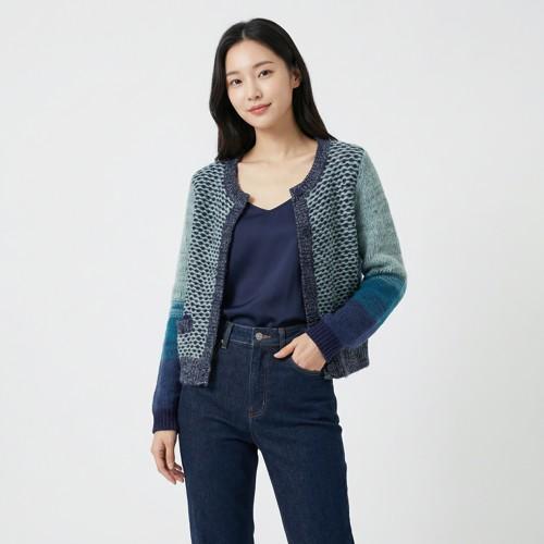 오즈세컨 라운드카디건