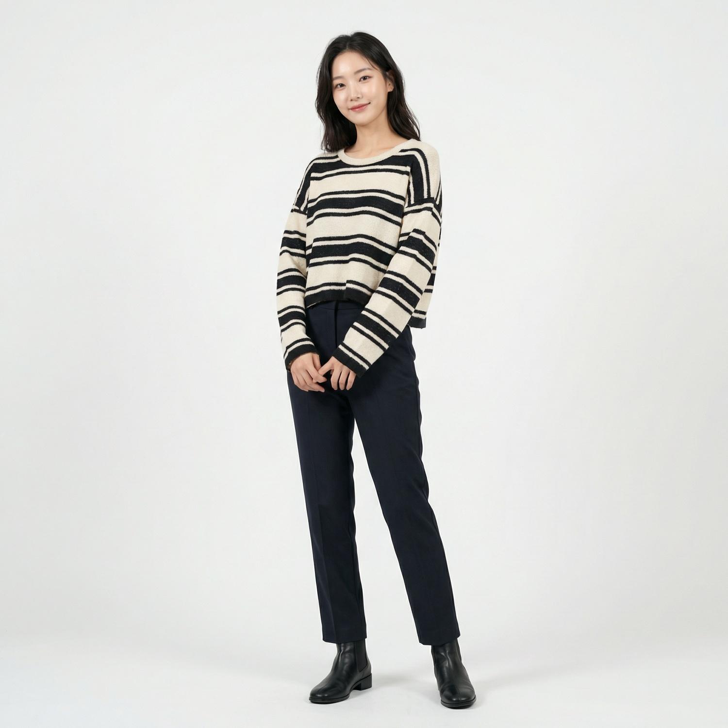 자라 라운드니트 1