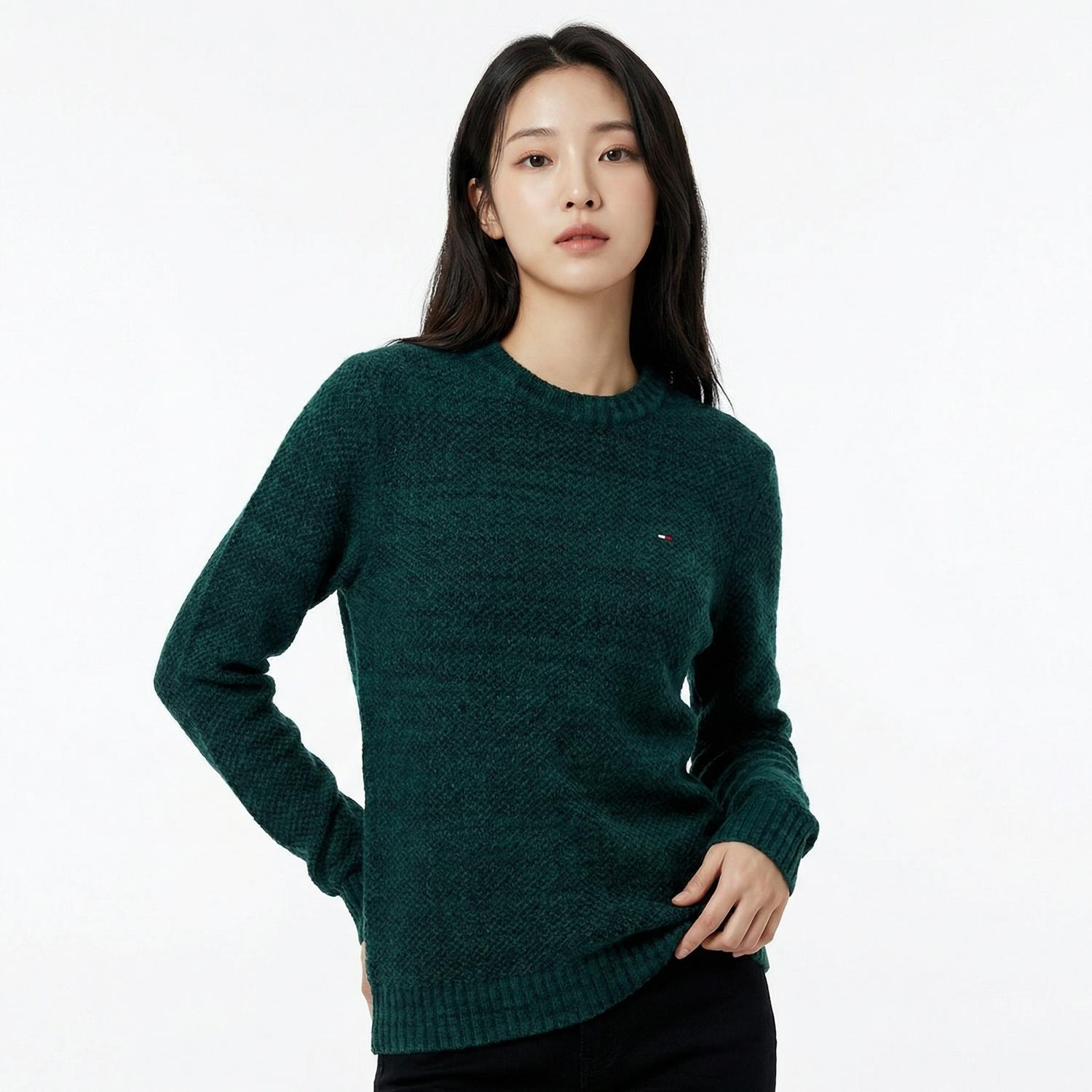 힐피거 데님 라운드니트 1