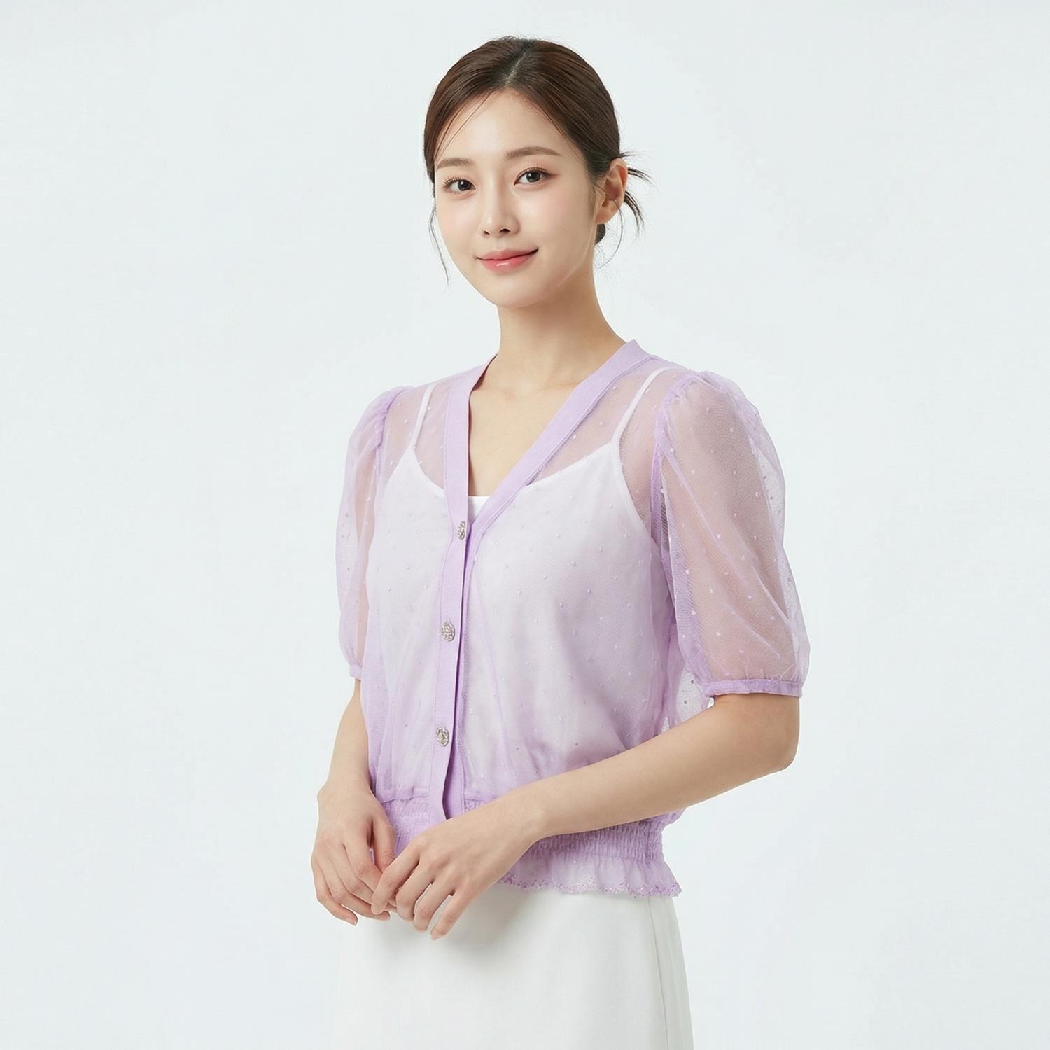 잇미샤 브이넥카디건 1