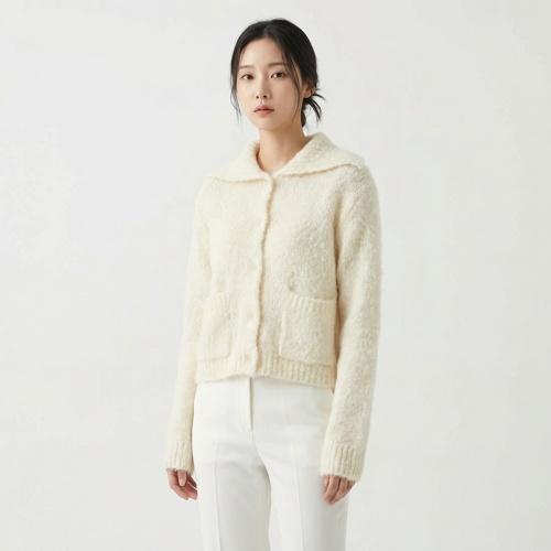 다이애그널 칼라카디건