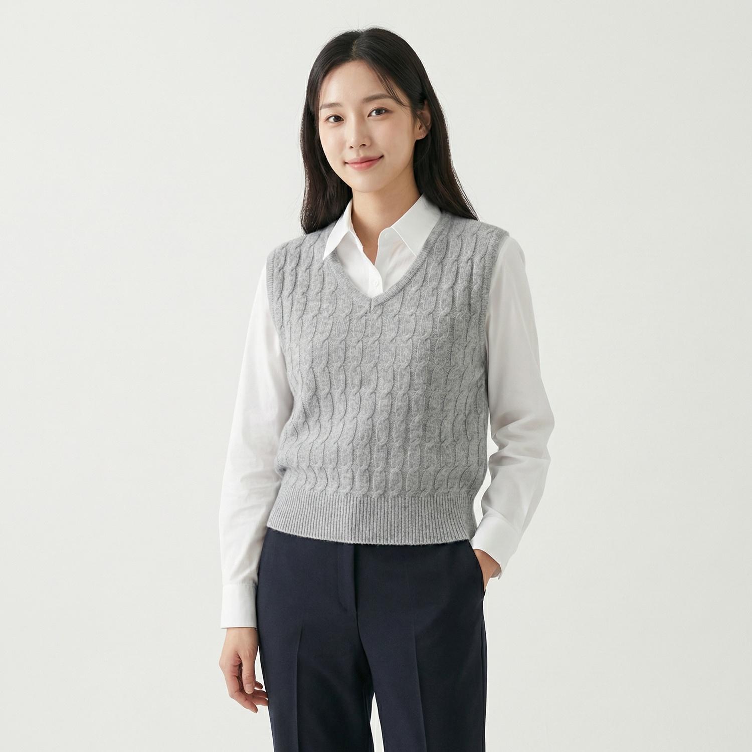 낫띵리튼 니트조끼 1