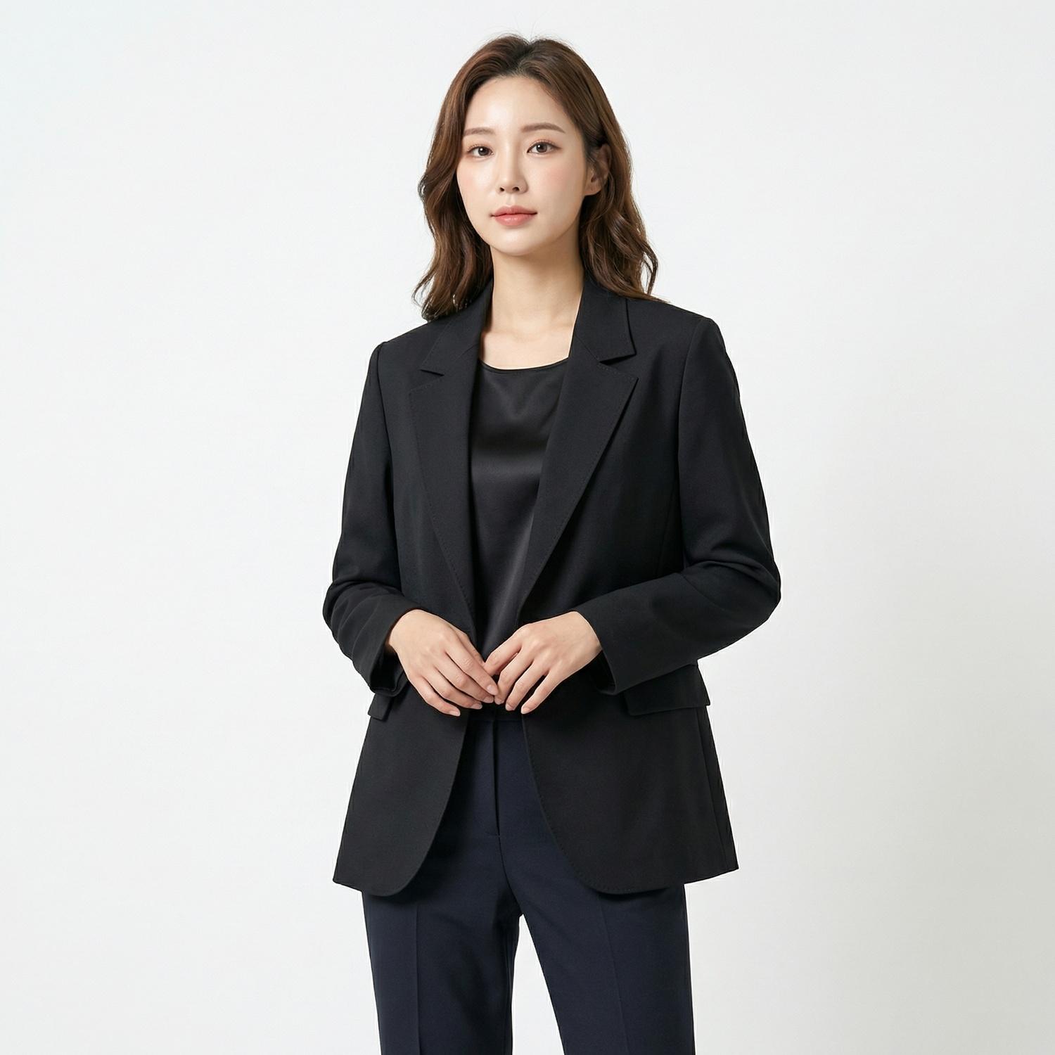 랑방 싱글재킷 착용컷