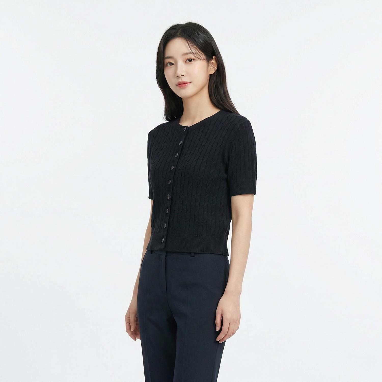 카키포인트 라운드카디건 1