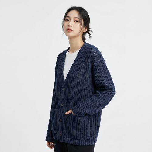 타임 브이넥카디건
